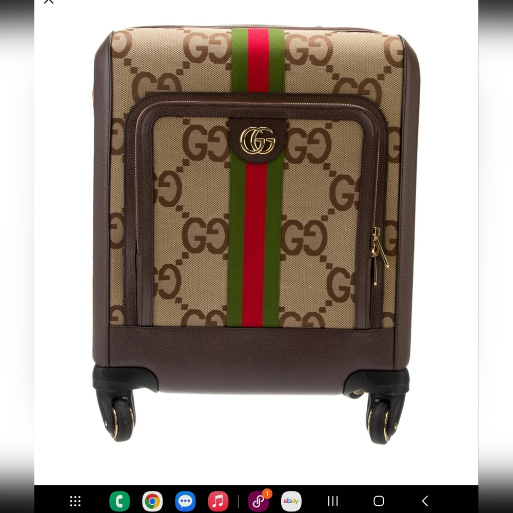 Authentic Gucci GG Jumbo Cabin Trolley Luggage Bag